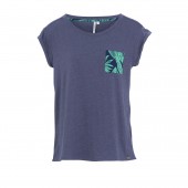 DROP HEM TEE Azina W blue